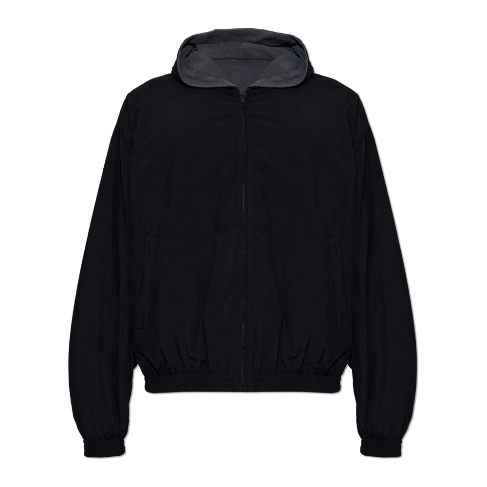 Balenciaga Men's Black Cursive Reversible Tracksuit Jacket - Light Jackets - M - Jackets
