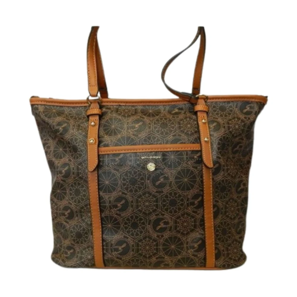 Gattinoni Teod Daily Shopping PVC Tas Brown Dames