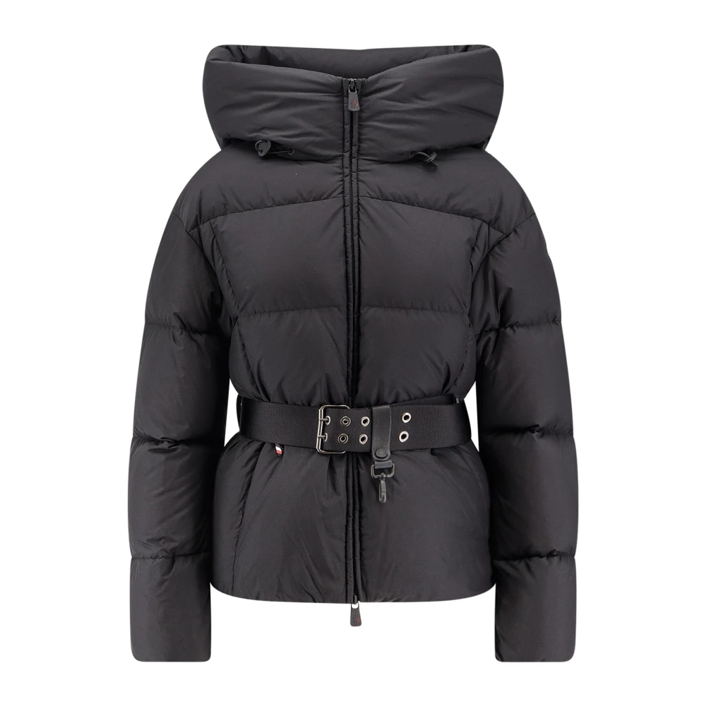 Moncler Women's Black Grenoble Jacket With Zip Closure Small