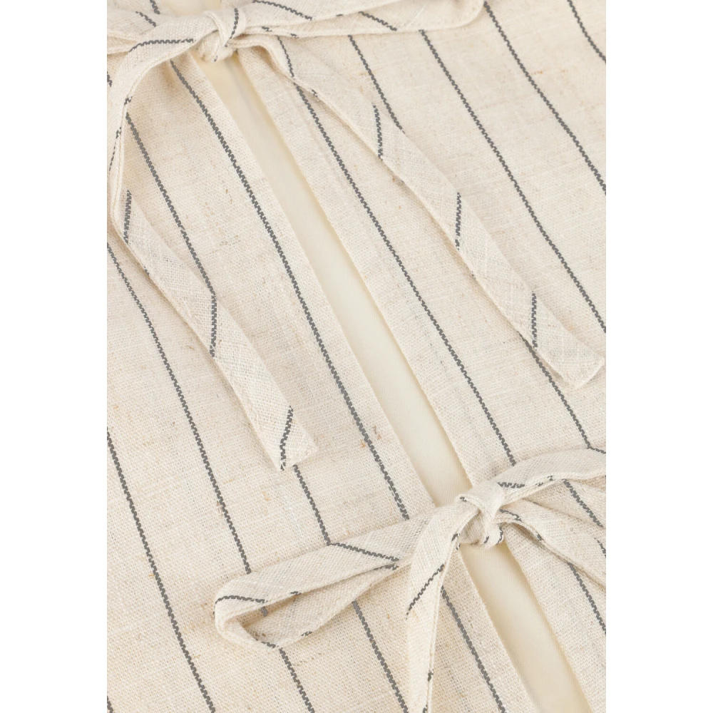 Envii Chic White Viscose Gilet Beige Dames