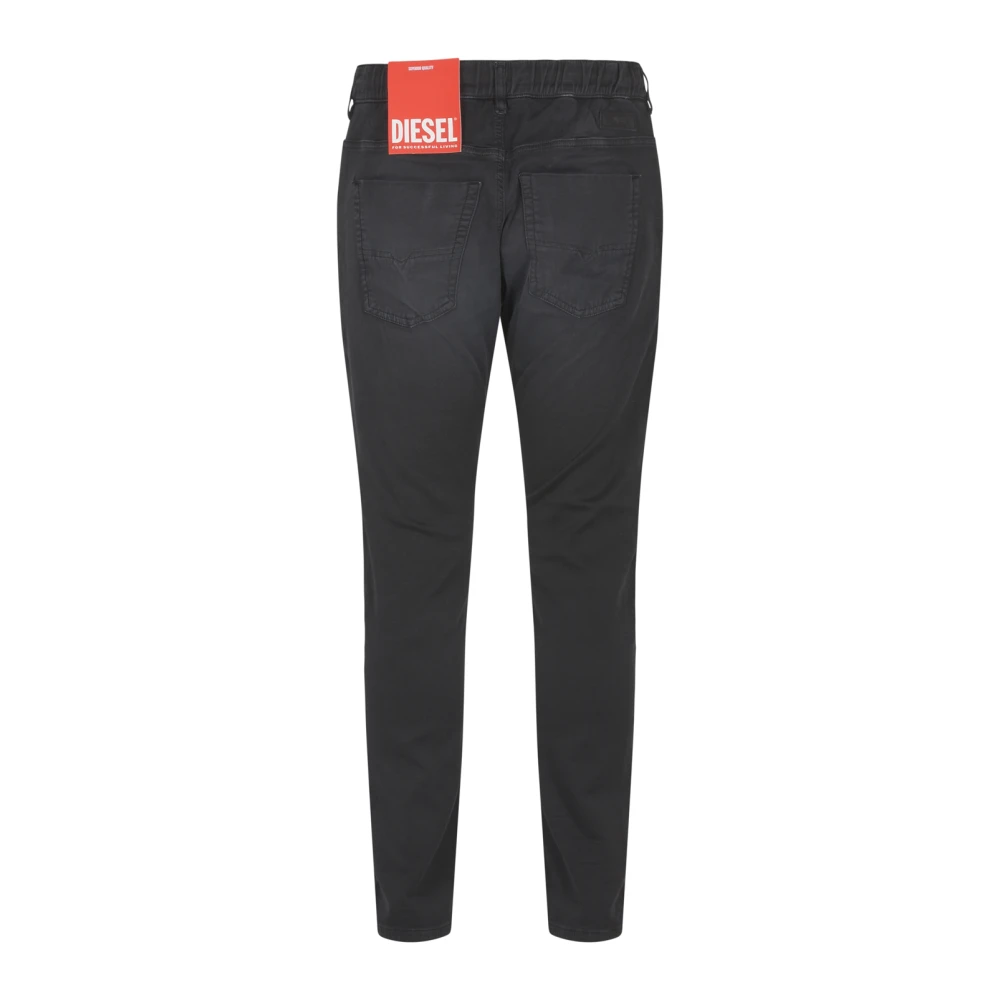 Diesel Zwarte Broek Krooley-E-Ne Black Heren