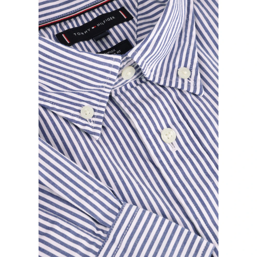 Tommy Hilfiger Klassieke Flex Poplin Business Overhemd Blue Heren