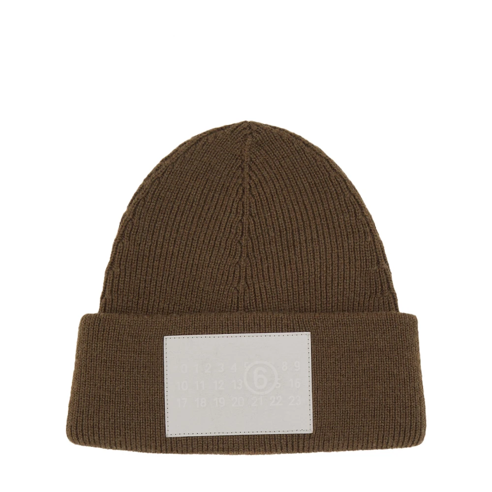 Mm6 Maison Margiela Grön Mössa Med Logotyp