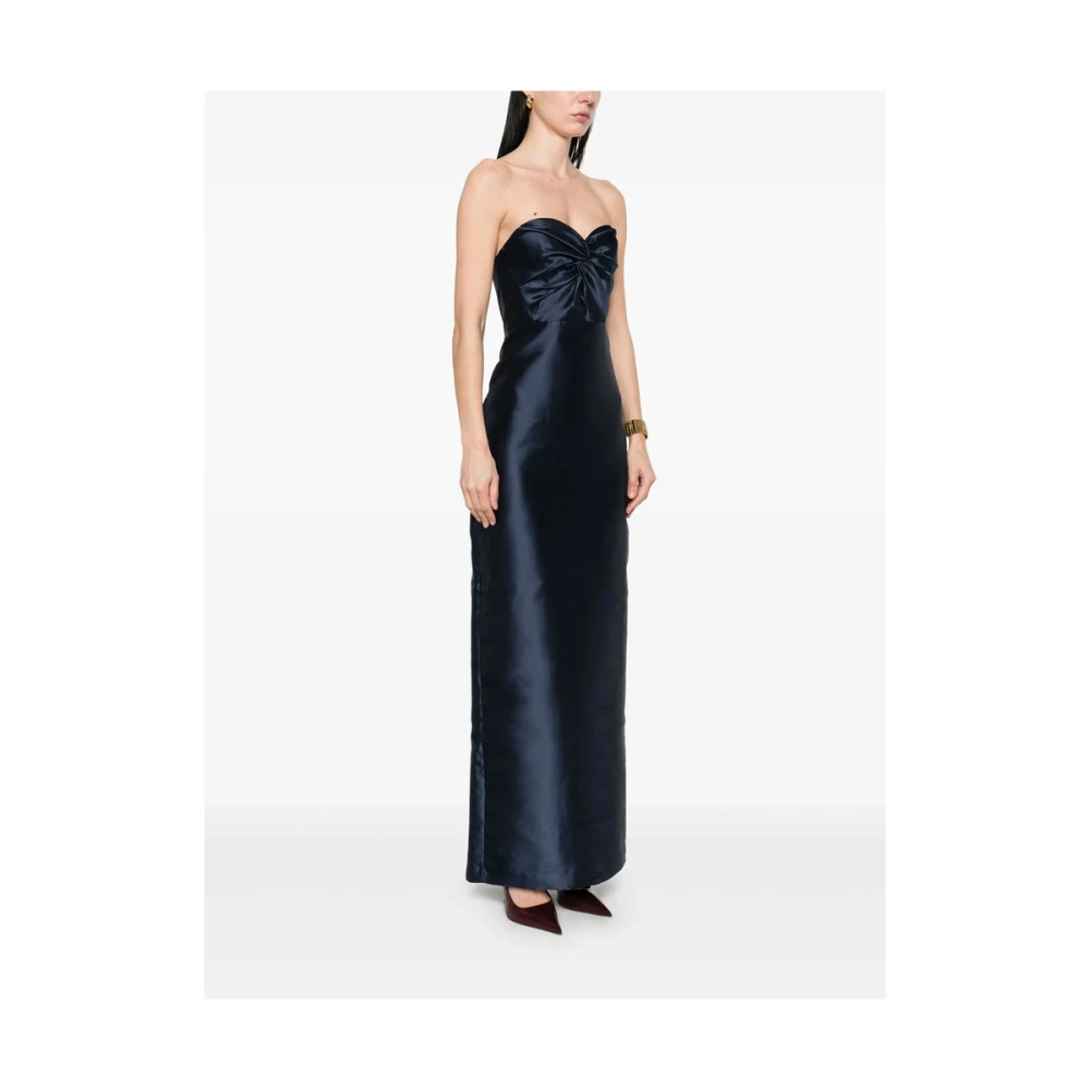 By Malina Midnight Blue Sweetheart Neck Jurk Blue Dames