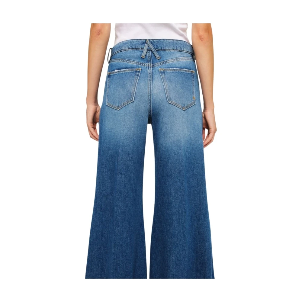 Cycle Wijde Pijp Flare Fit Denim Jeans Blue Dames