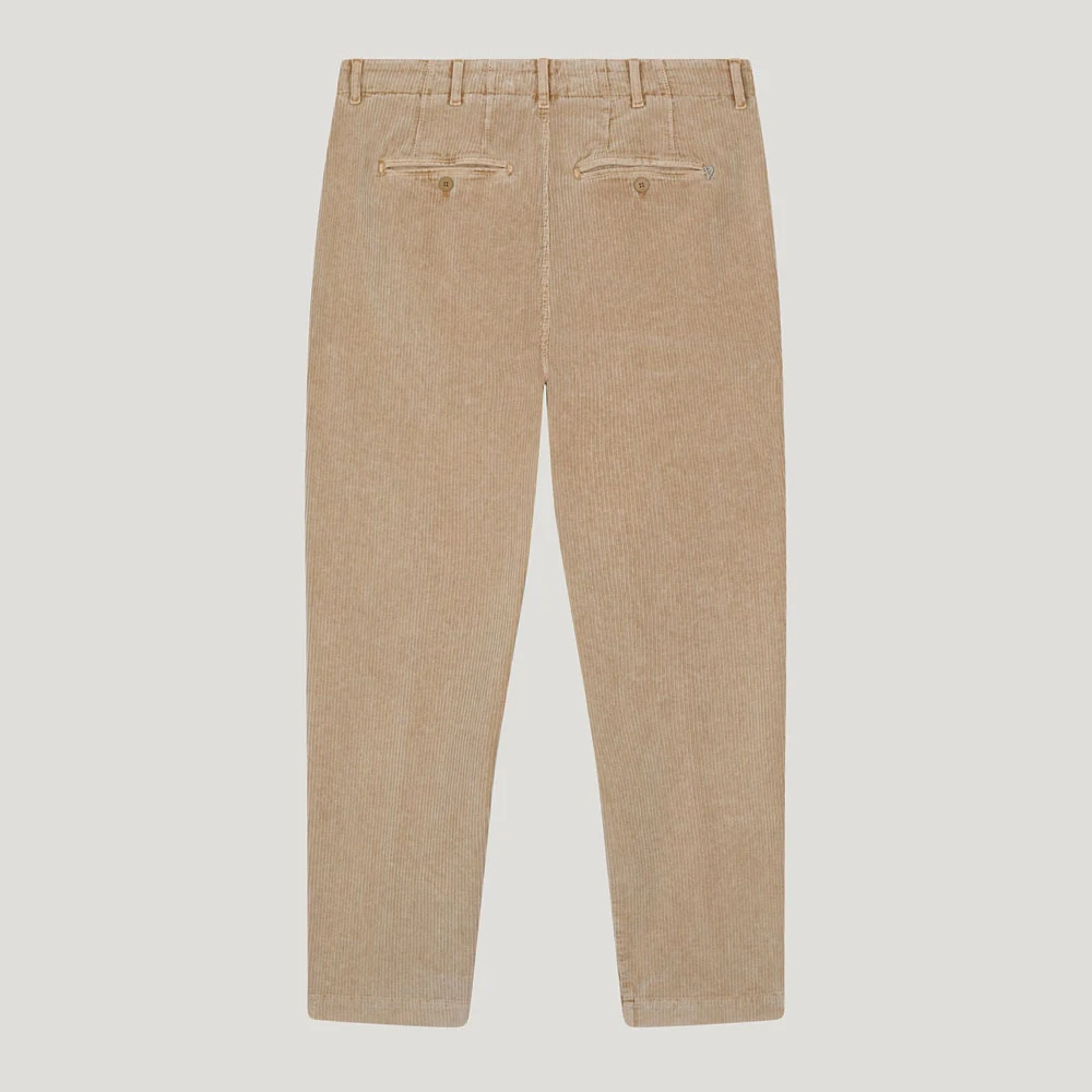 Dondup Janis Velvet Carrot Fit Broek Beige Dames