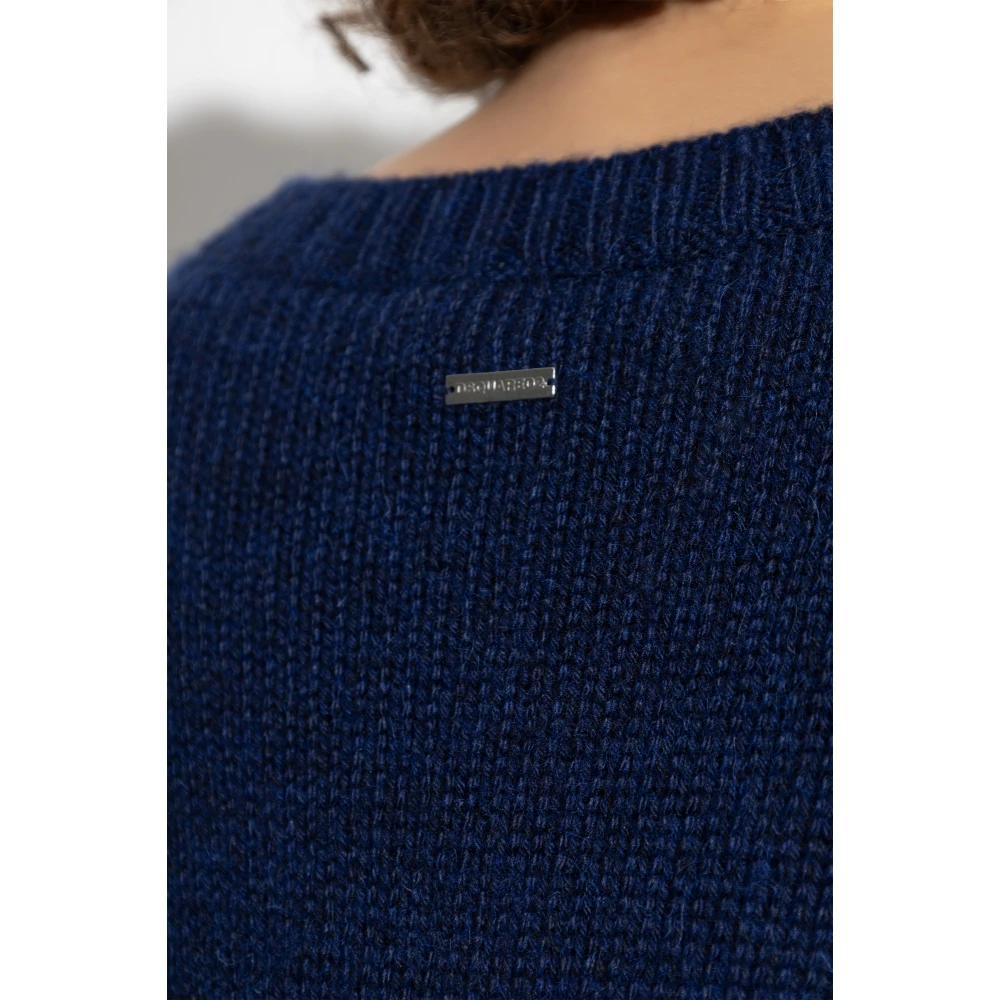 Dsquared2 Wollen trui Blue Dames