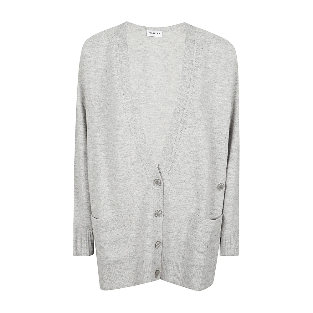 Marella Grijze Wollen Vest Trui Gray Dames
