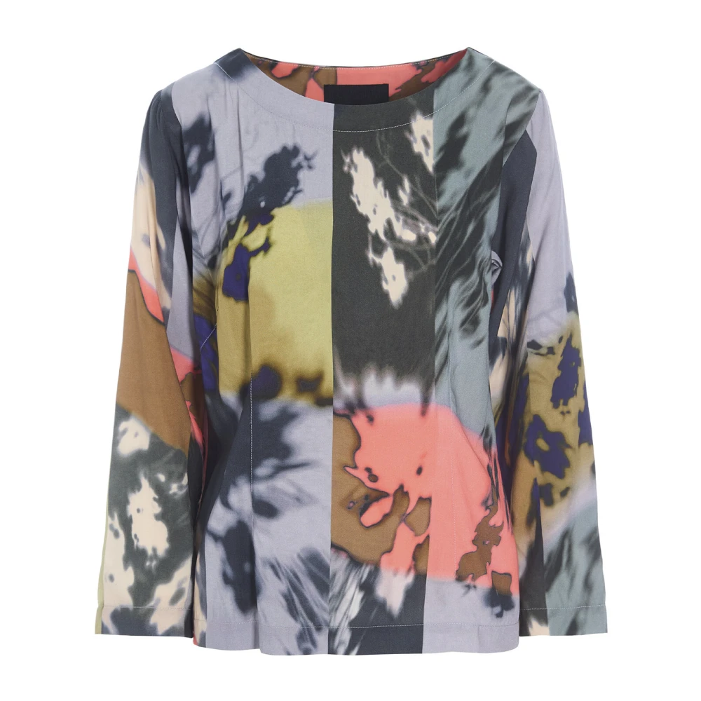 Bitte Kai Rand Schaduw Collage Blouse Dramatisch Print Multicolor Dames