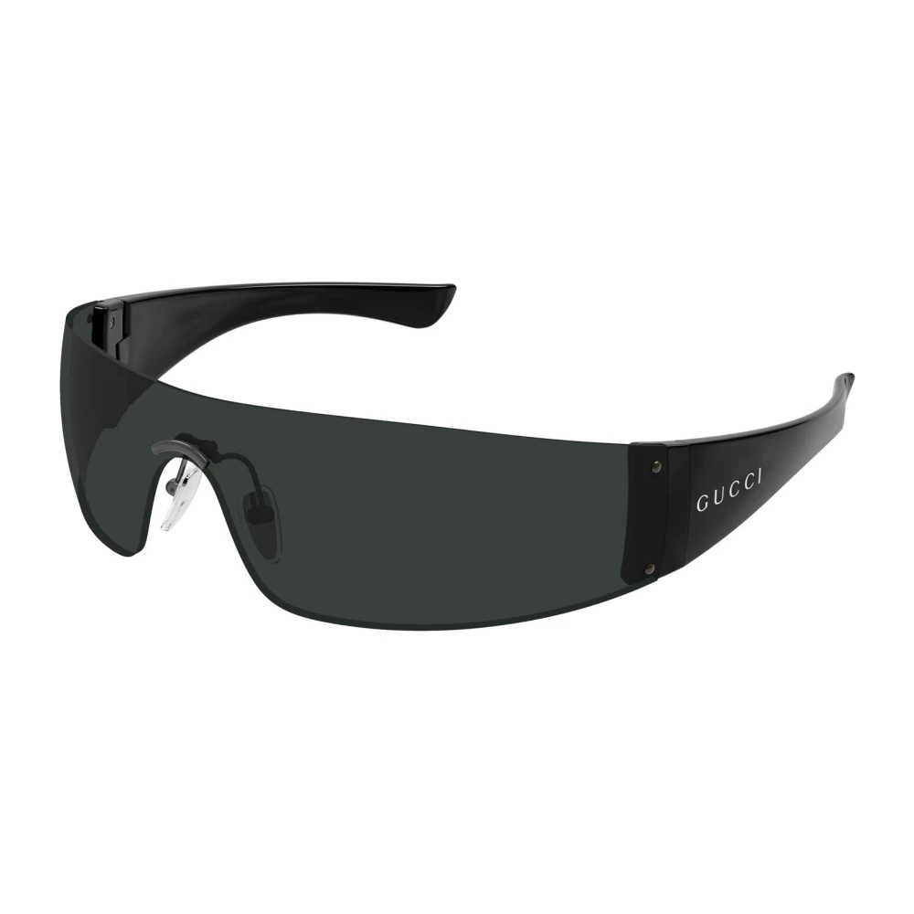 Gucci Unisex Gray Sunglasses, One Size, Shield Sunglasses