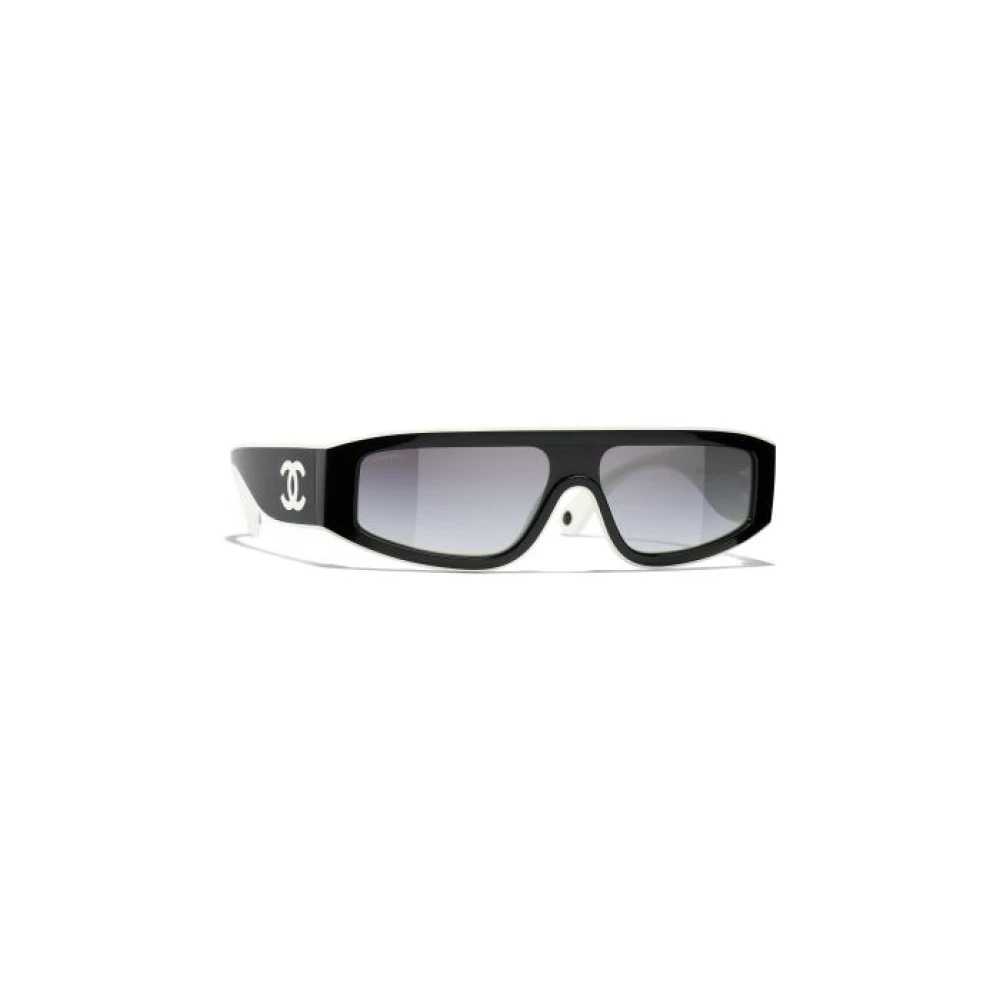 Chanel , Sunglasses, Female, Black, One Size, Shield Sunglasses