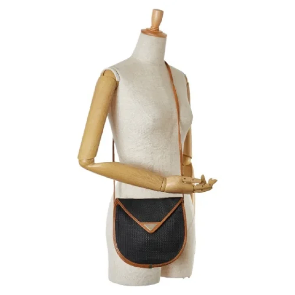 Saint Laurent Vintage Pre-owned Leather shoulder-bags Black Dames
