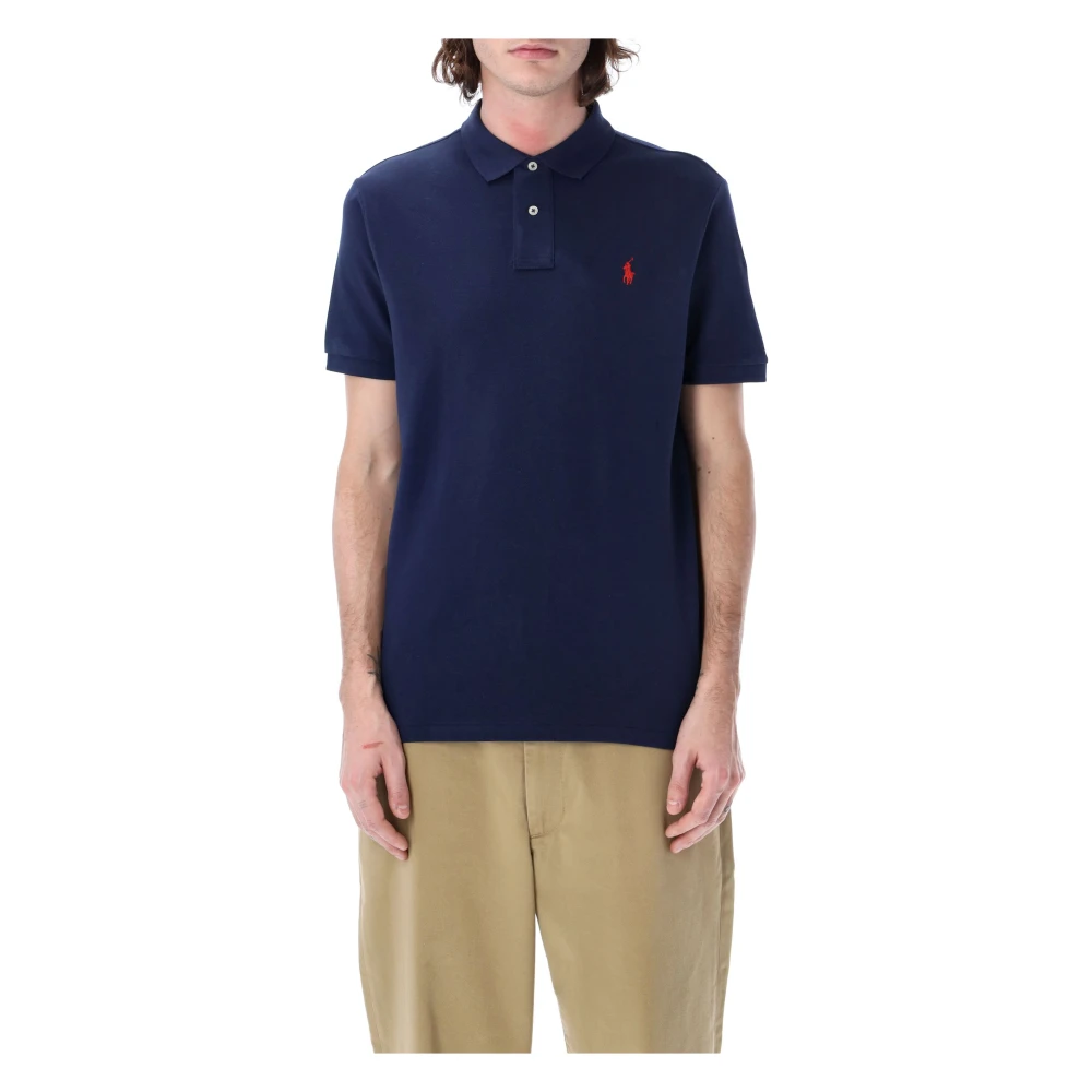 Polo Ralph Lauren Custom Fit Polo Shirt Blue, Herr