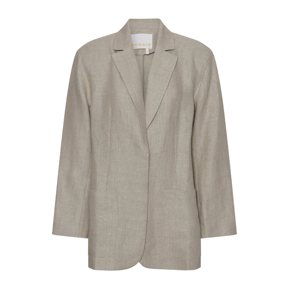 Beige Lin Box Blazer