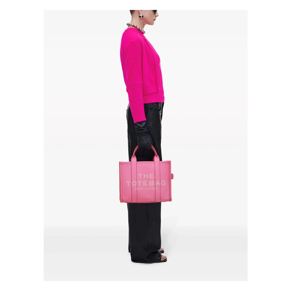Marc Jacobs Roze Leren Tote Tas met Afneembare Band Pink Dames