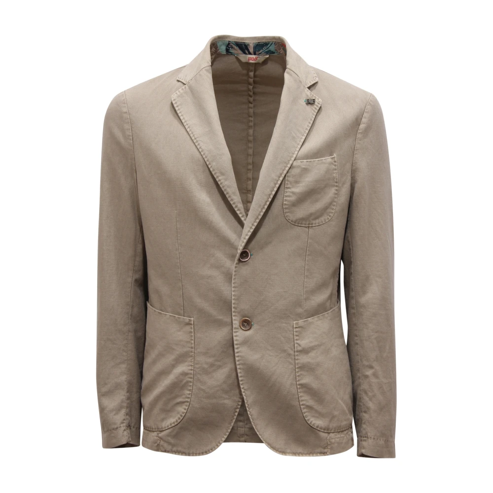Bob Beige Domi Cotton/Linen Jacket - Male - Blazers - M - Jackets