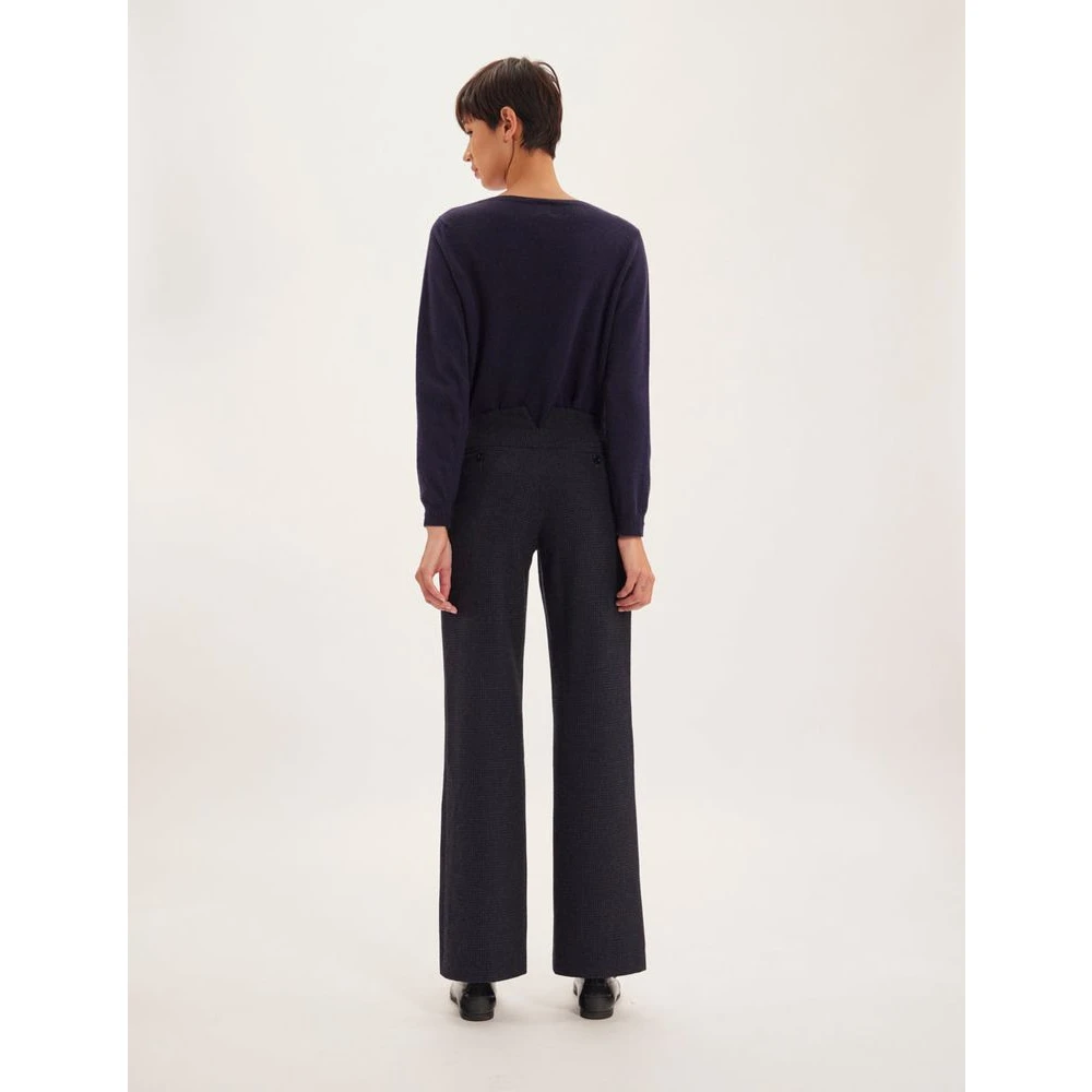 Ines De La Fressange Paris Gabriel blauw en zwarte broek Blue Dames