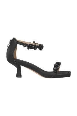 Klack sandal med strass dekoration