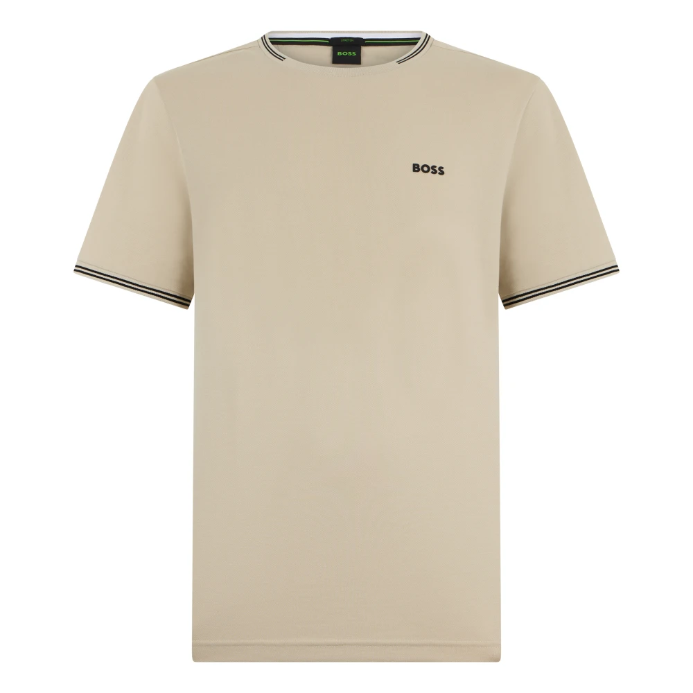 Hugo Men's Beige T-Shirts, 2XL, Piqué Cotton T-Shirt