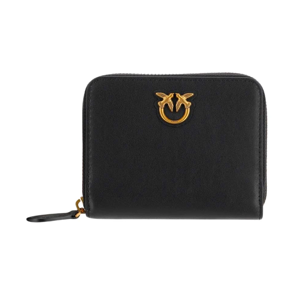 Pinko , Wallets & Cardholders, Female, Black, One Size, Love Birds Wallet - Image 4
