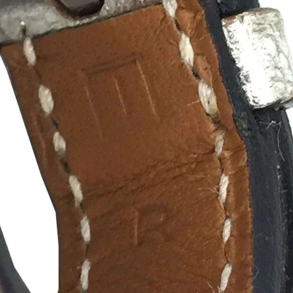 Hermès Vintage Pre-owned Leather belts Gray Dames