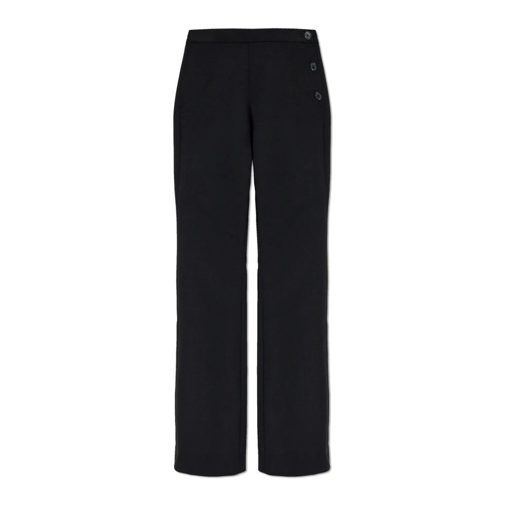 Courrèges Wollen broek Black Dames