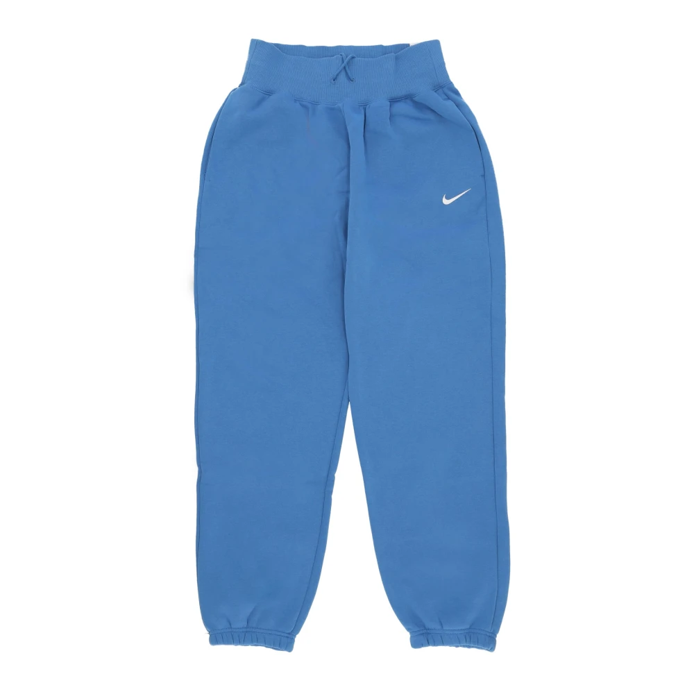 Nike Hoge Taille Oversized Fleece Sweatpants Blue Dames