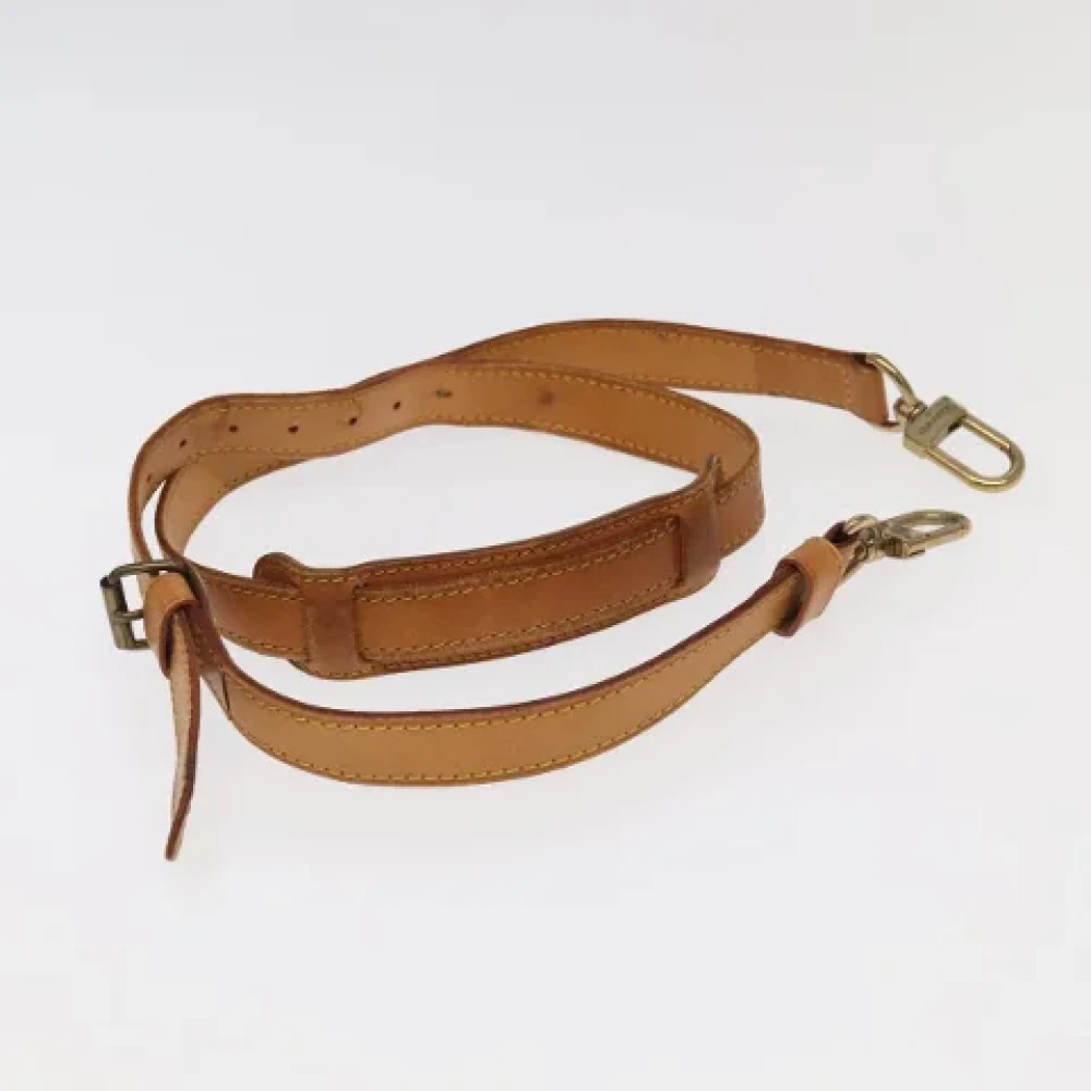 Louis Vuitton Vintage Pre-owned Leather home-office Beige Dames