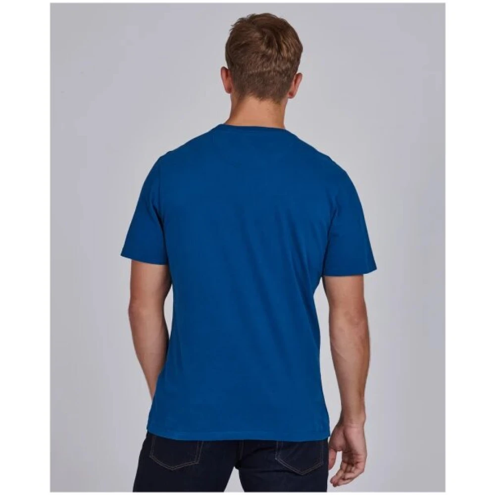 Barbour Steve McQueen Handtekening T-shirt Blue Heren