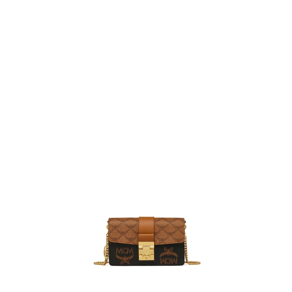 MCM Tracy Schoudertas in Monogram Mix Black Dames