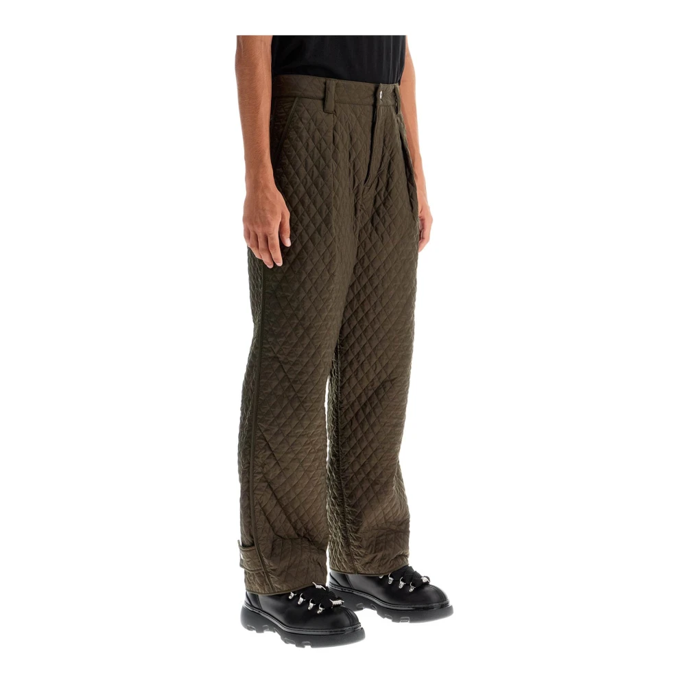 Burberry Gewatteerde Nylon Broek Green Heren