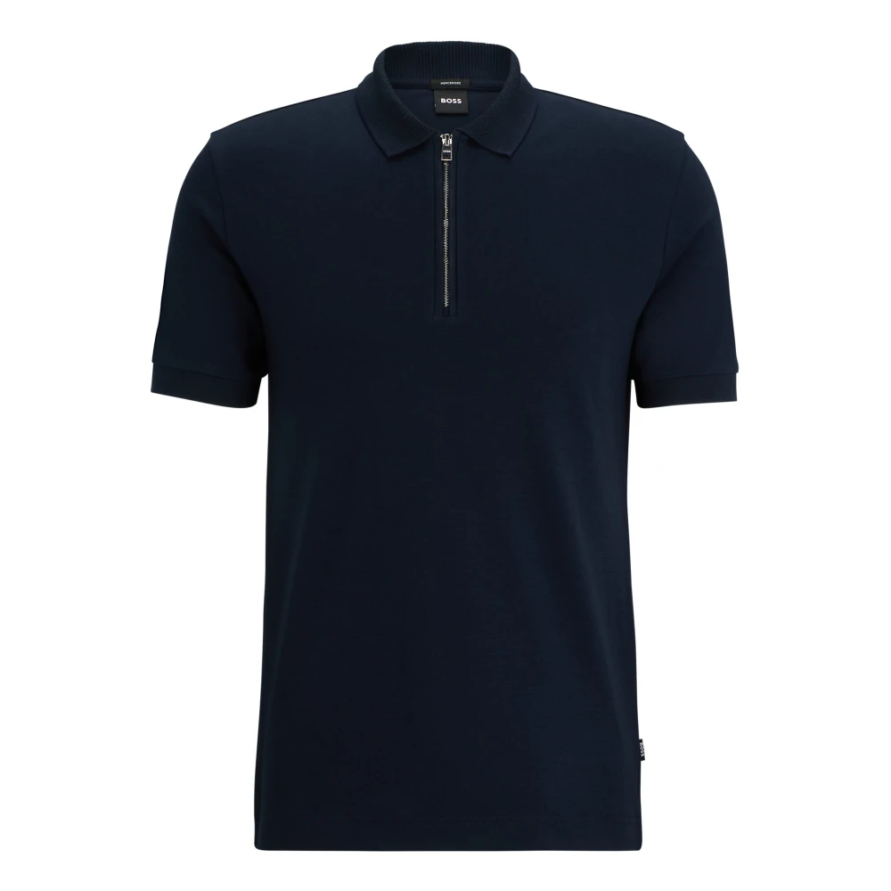 Hugo Men's Blue Boss T-Shirts And Polos - Polo Shirts - 2XL - Tops