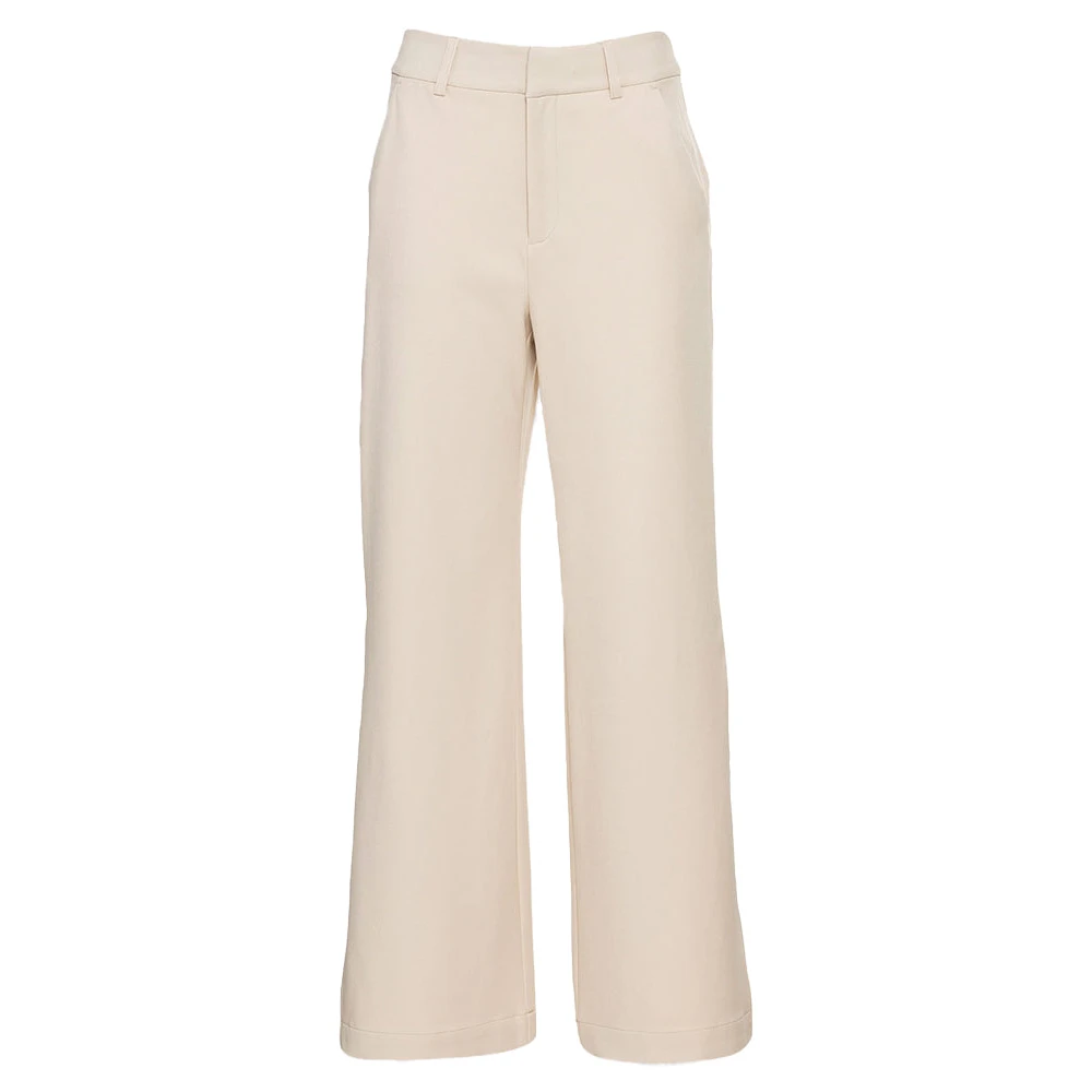 MbyM Wijde Pijp Hoge Taille Broek Beige Dames