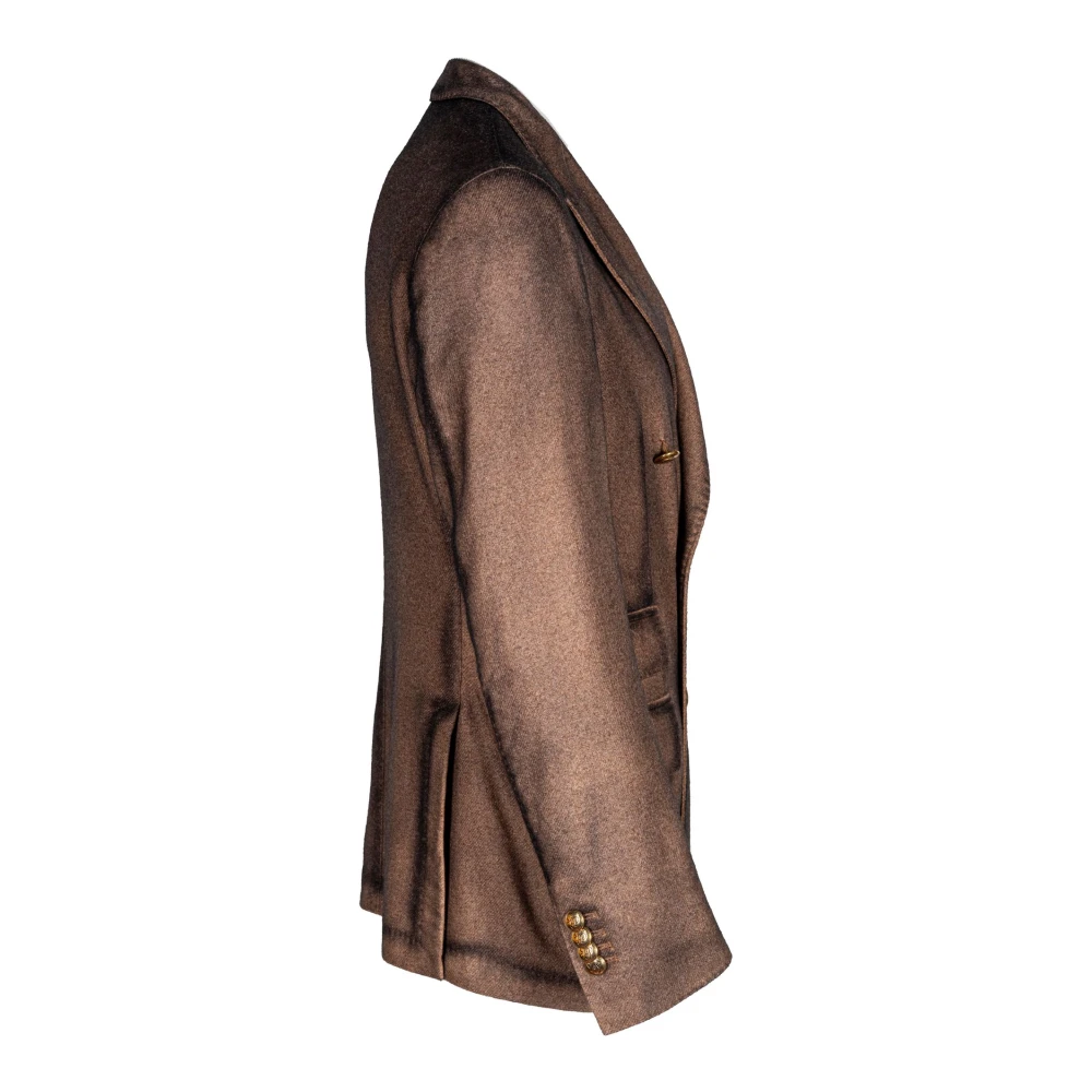 Gabriele Pasini Heren Wollen Blazer Dubbel-Breasted Stijl Brown Heren