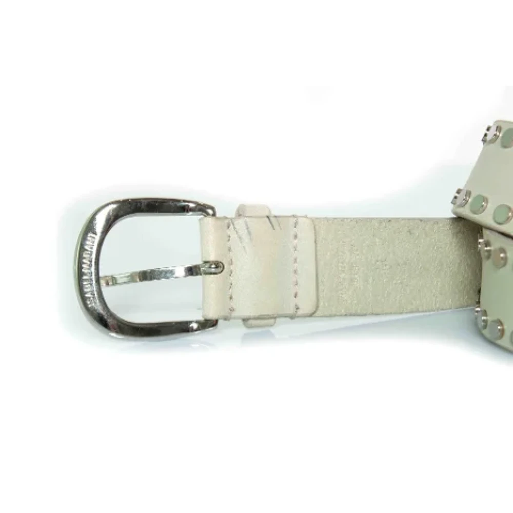 Isabel Marant Pre-owned Leather belts White Dames
