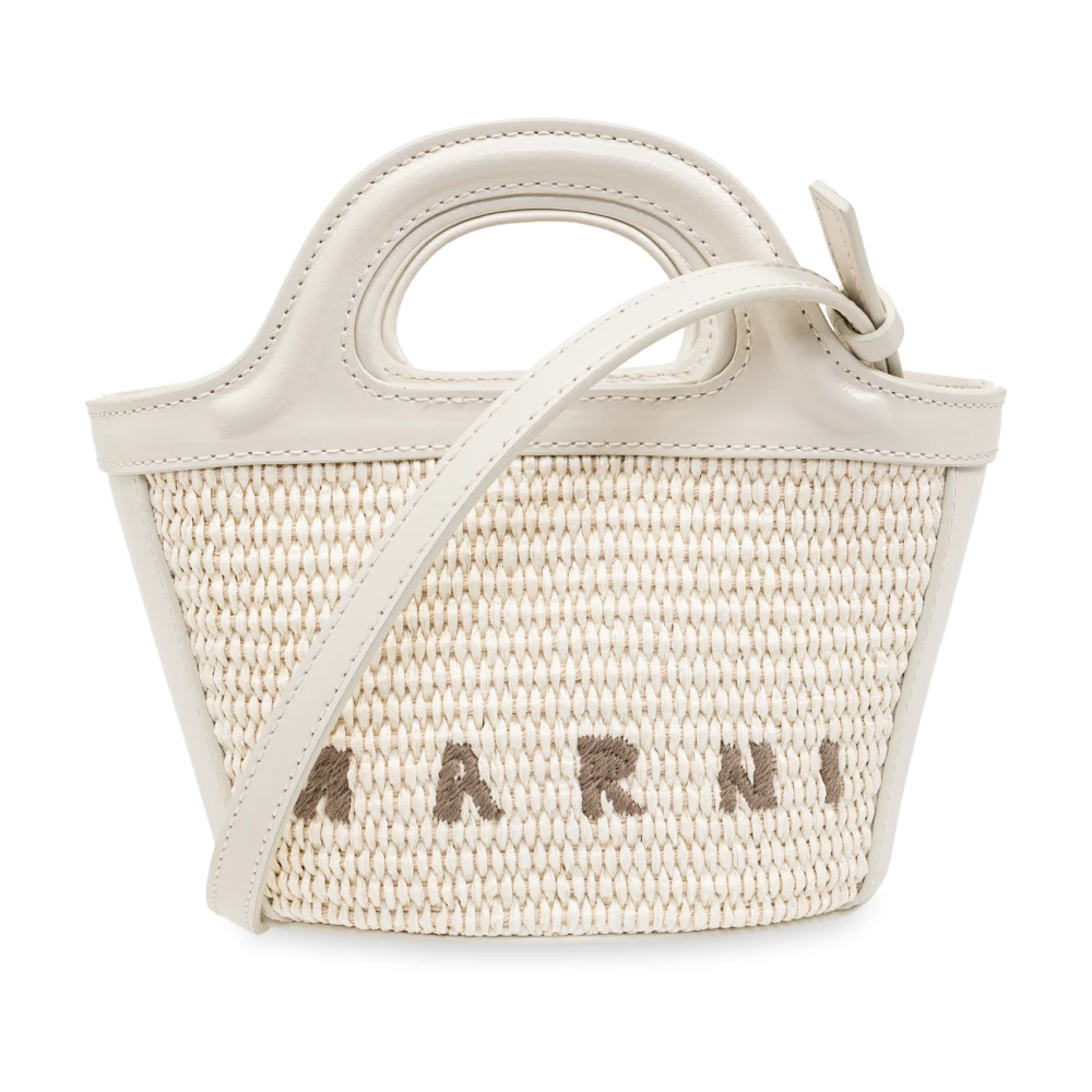 Marni Tropicalia Micro Schoudertas White Dames