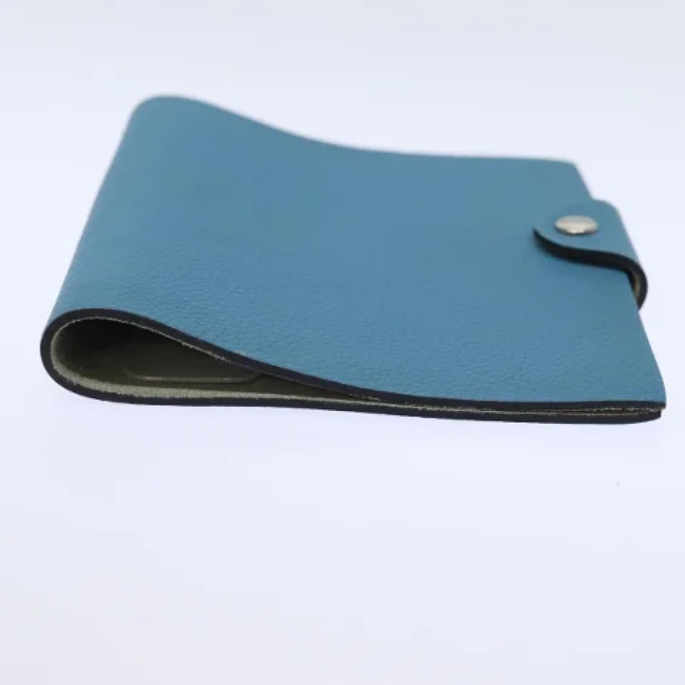 Hermès Vintage Pre-owned Leather home-office Blue Dames