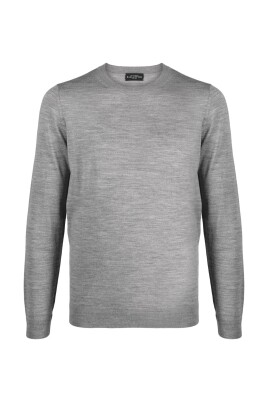 gra-rund-hals-pullover