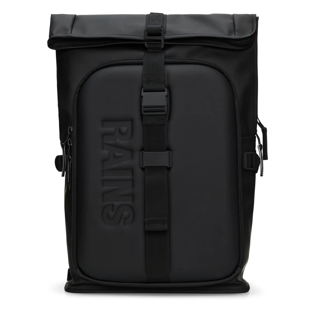 Rains Texel Molded Rugzak Stijlvol Praktisch Organizer Black Unisex