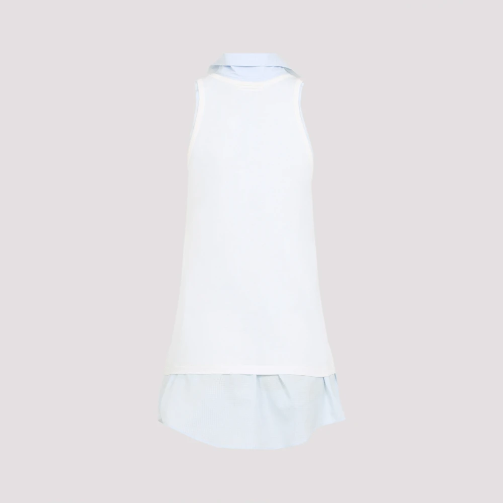Maison Margiela Lichtblauwe Tank Top Blue Dames