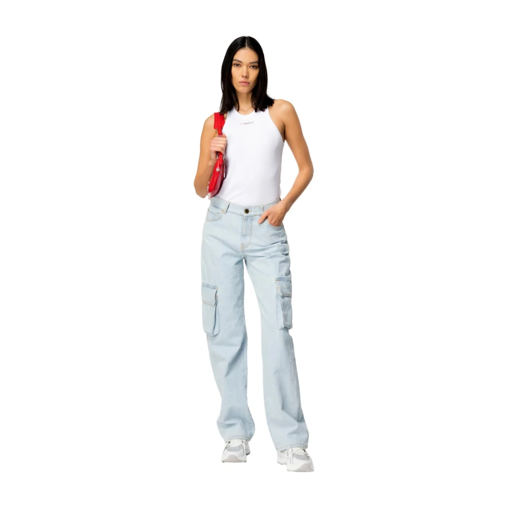 pinko Mouwloze Top White Dames