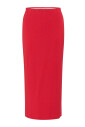 red-pencil-skirt-with-elastic-waist