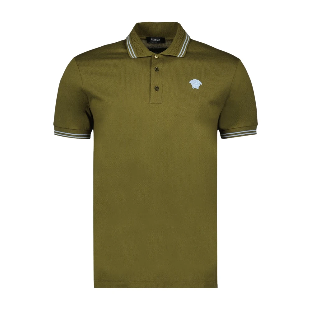 Versace Medusa Polo Shirt Groen Green Heren