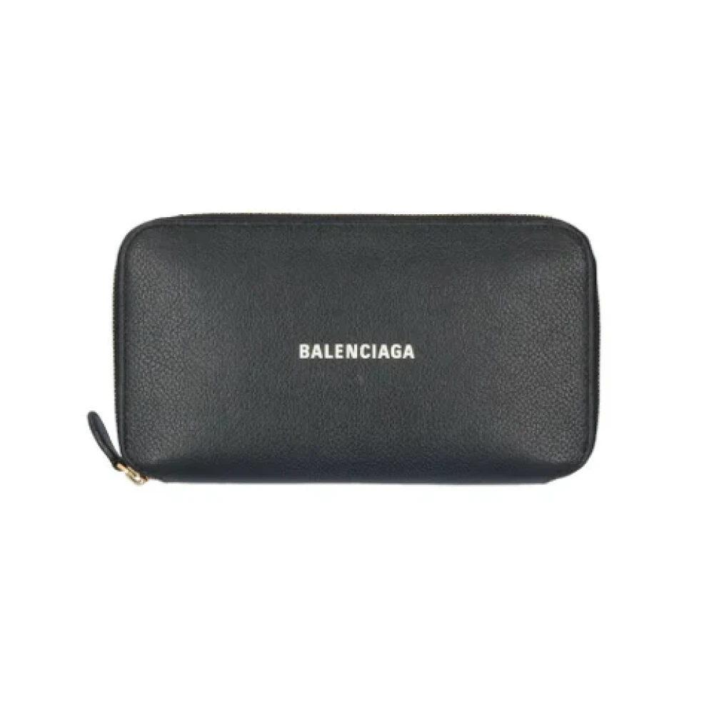 Balenciaga Vintage Pre-owned Leather wallets Black Dames