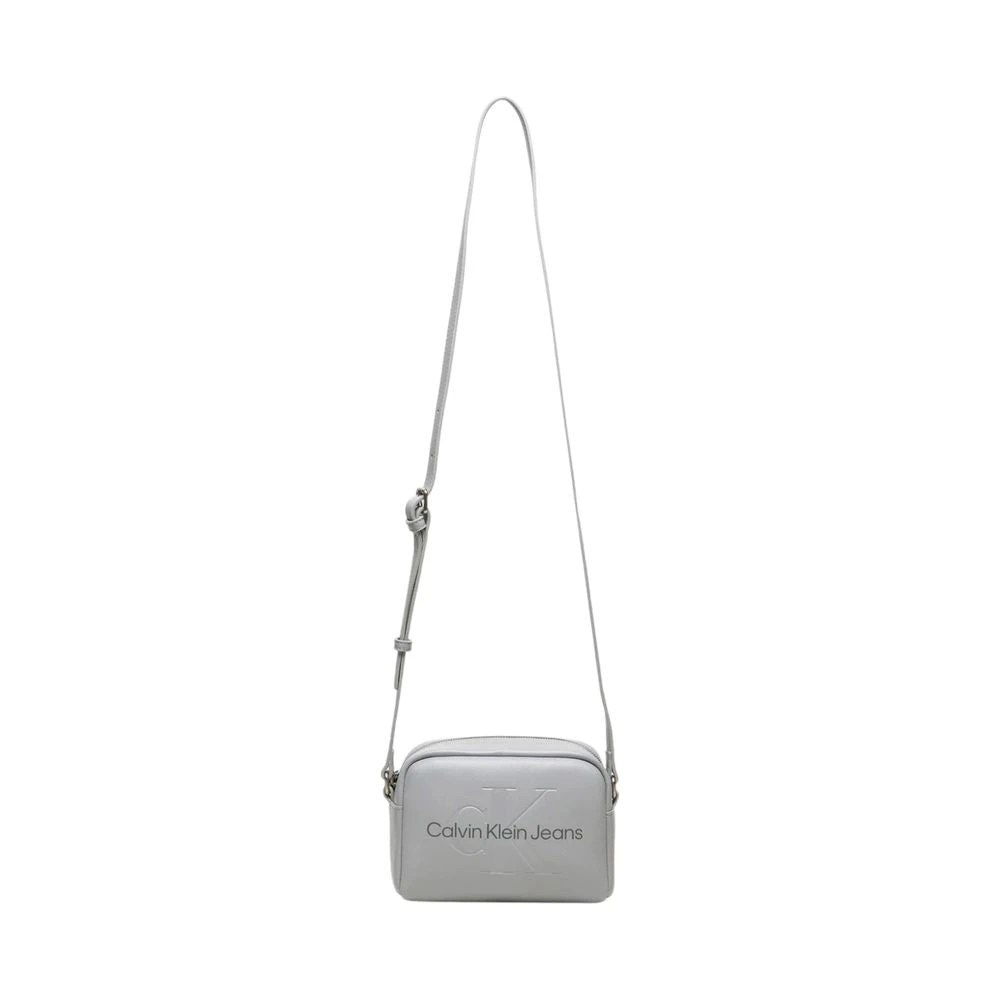 Calvin Klein Jeans Grijze Polyurethaan Dameshandtas Lente Zomer Collectie Gray Dames