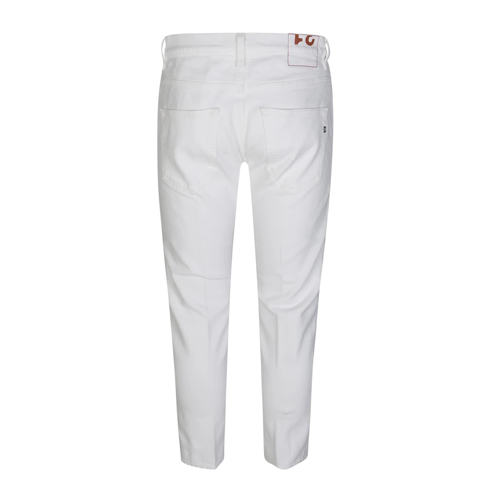 Dondup Witte stier Brighton jeans White Heren