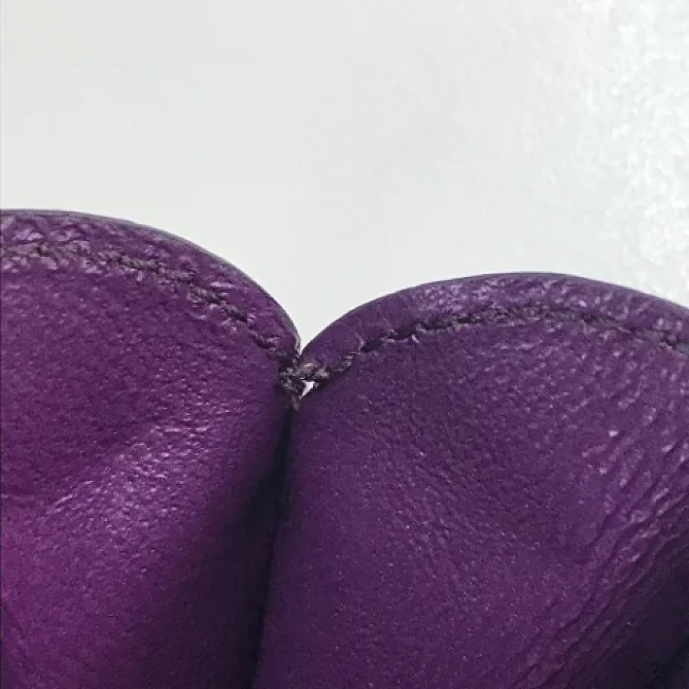 Salvatore Ferragamo Pre-owned Leather wallets Purple Dames
