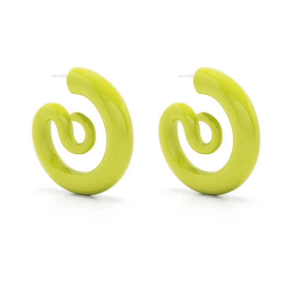 Panconesi Serpent Hoops Örhängen Pistacchio Stil Green, Dam