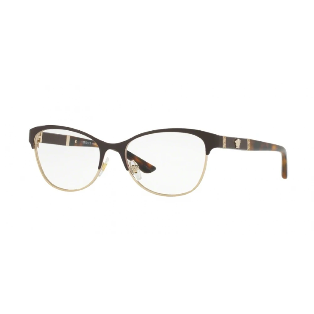 Versace Women's Brown Glasses,, Stylish Eyeglasses Medium