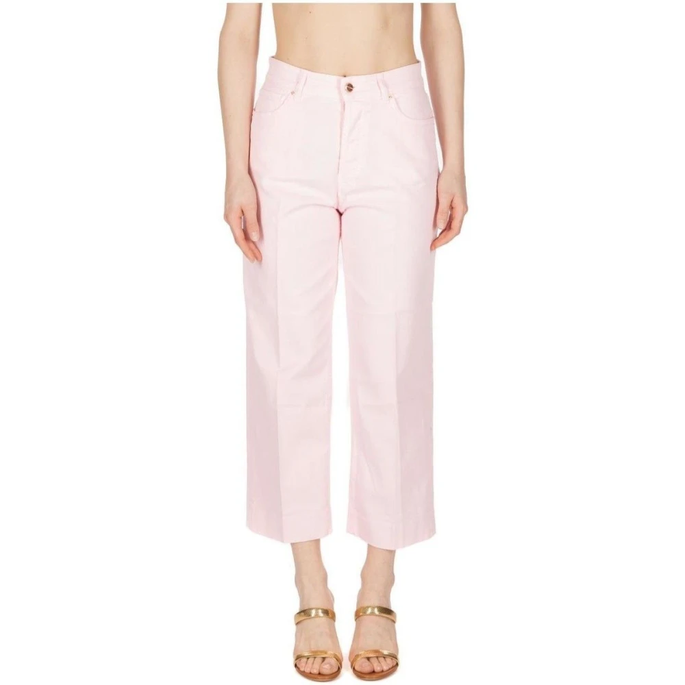 Don The Fuller Cropped Jeans Pink Dames